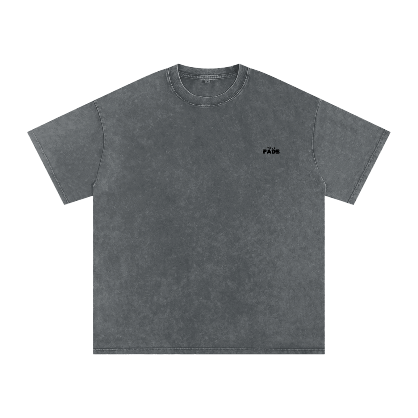 "Midnight Grind" Pirate Gray Acid Wash Oversize T-Shirt