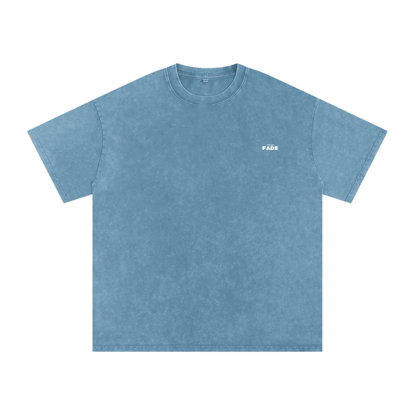 "Flourish in Adversity" Blue Jeans Acid Wash Oversize T-Shirt