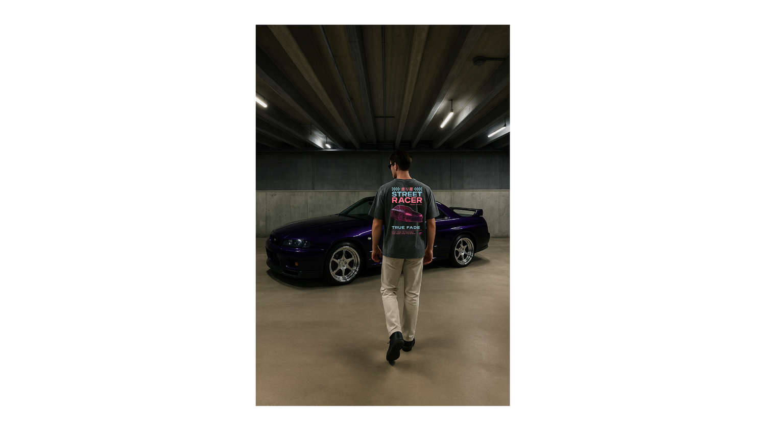 Midnight Grind - Acid Washed Oversized T-shirt