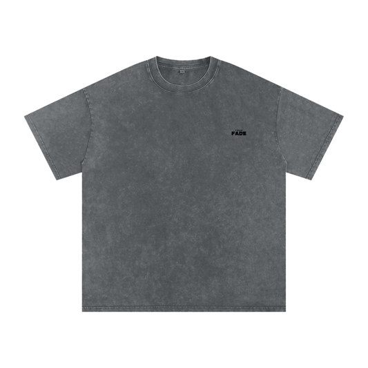 "Midnight Grind" Pirate Gray Acid Wash Oversize T-Shirt