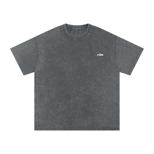 "Flourish in Adversity" Pirate Gray Acid Wash Oversize T-Shirt